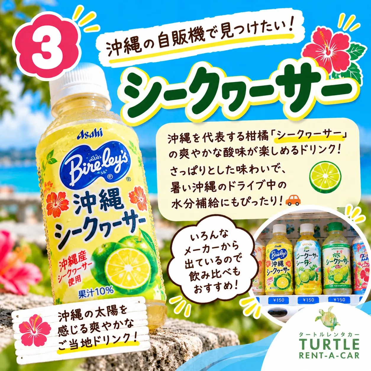 🌴⭐︎タートルレンタカーが教える！　沖縄の自販機、実はちょっ...